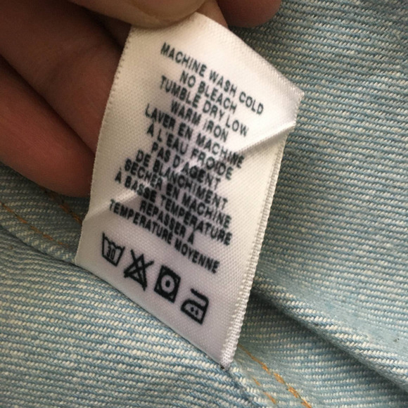 Marc Jacobs Women's One Button Cotton Denim Blazer jacket Sz 10 Long Sleeve - Picture 9 of 10